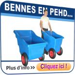 Bennes en PEHD