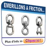 Emerillons CROSBY à friction (non rotatifs sous charge)