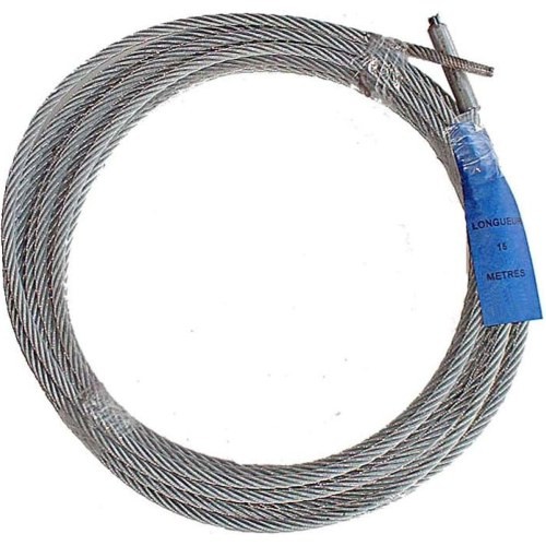 Câble acier galvanisé avec manchon serti pour tirage de plomb - Ø