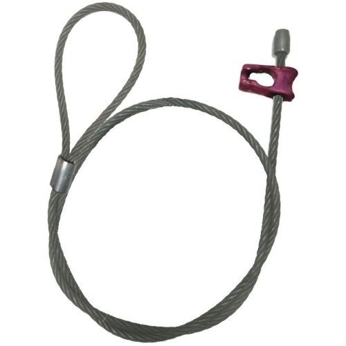 Câble gaîné pvc en acier Ø 6 mm avec 2 boucles serties sur mesure