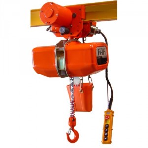 Palan électrique à chaîne stationnaire avec crochet TOR HHBD0,5-01,  0,5TX12M/380V